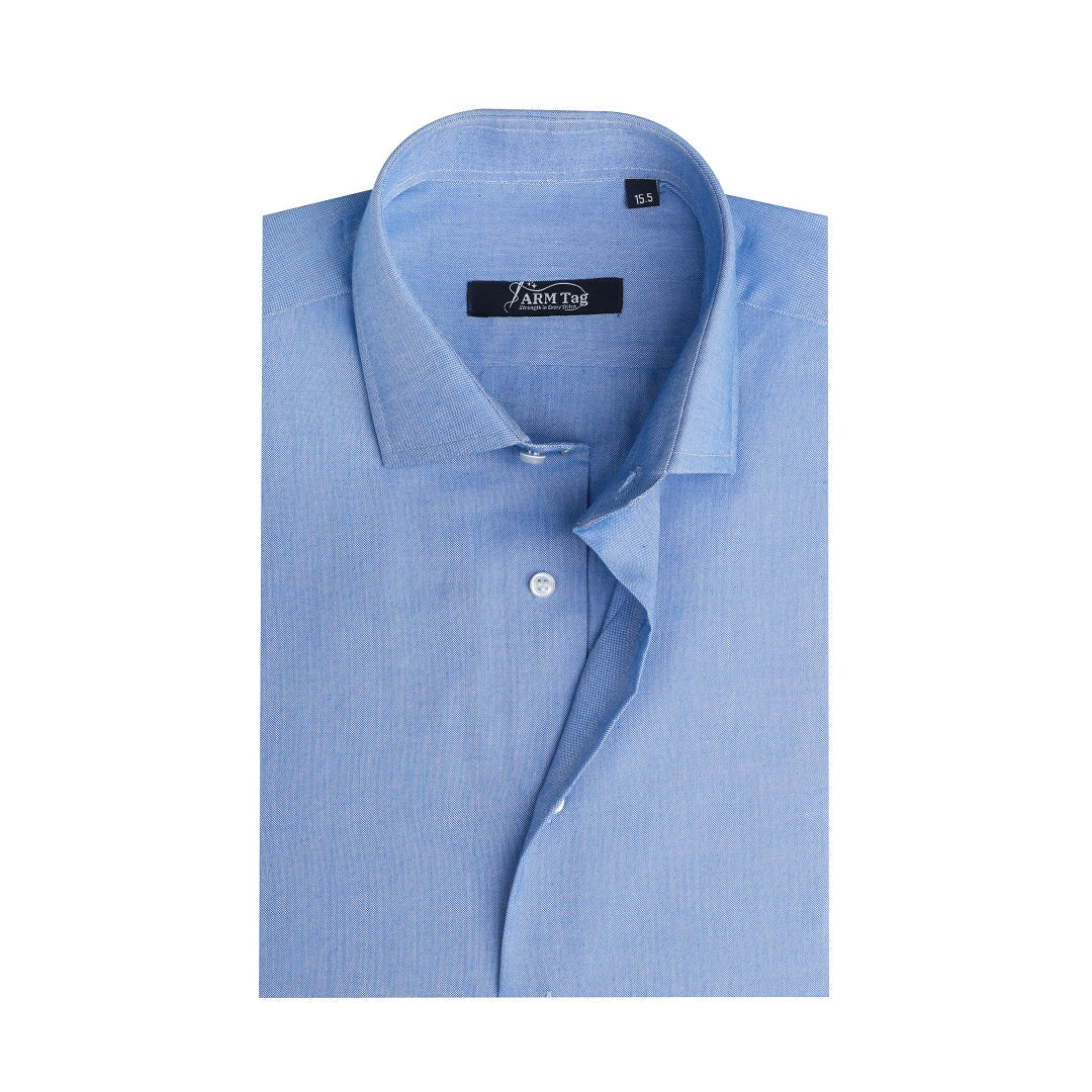 Steel Blue Plain Oxford
