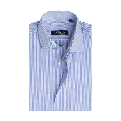 Blue Dobby Stripe