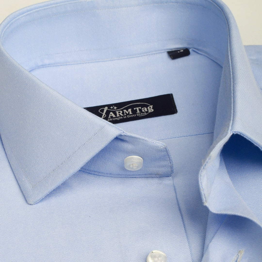 Powder Blue Plain Oxford