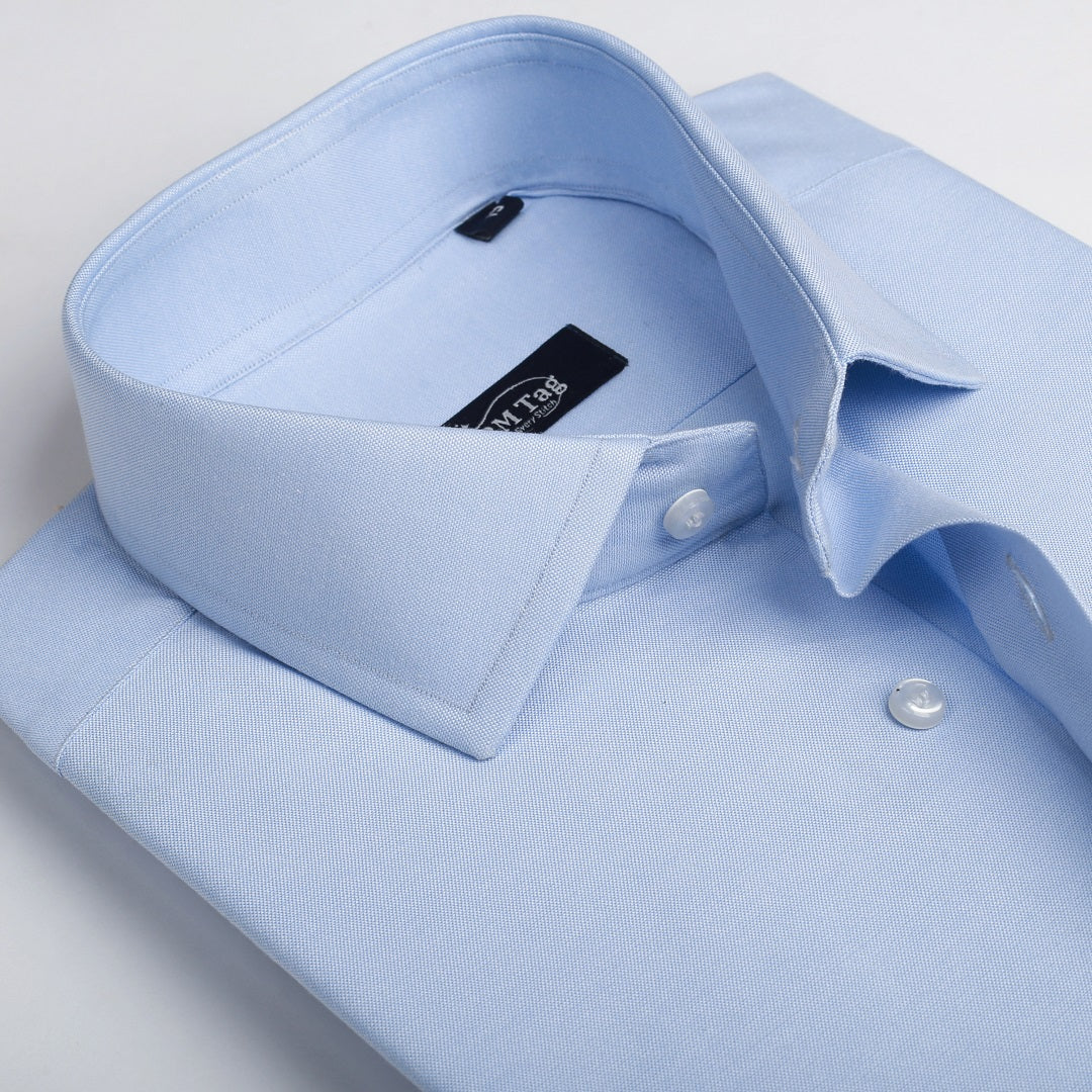 Powder Blue Plain Oxford