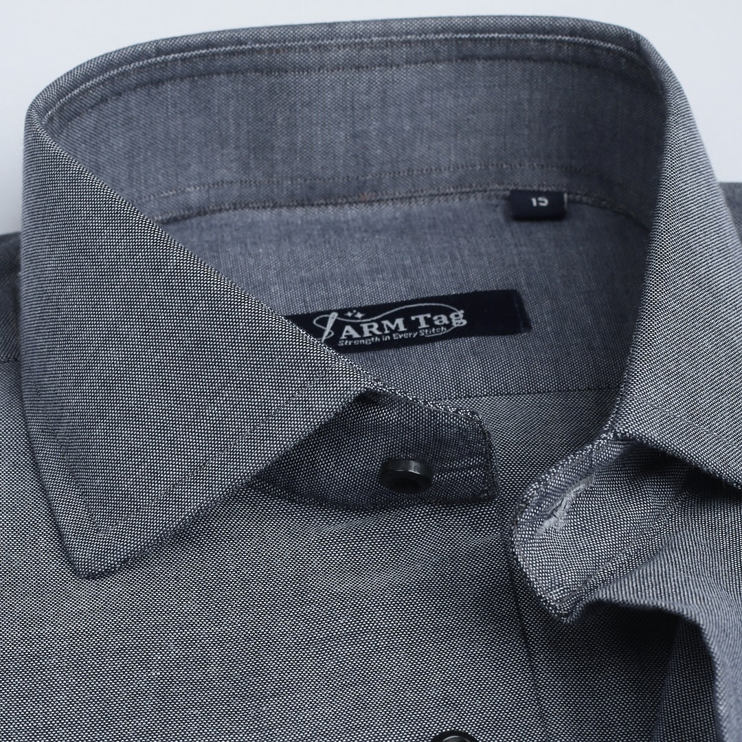 Dark Grey Plain Oxford