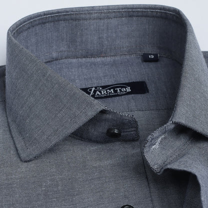 Dark Grey Plain Oxford