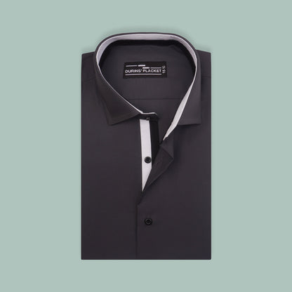 CHEVRON GREY LINER SHIRT