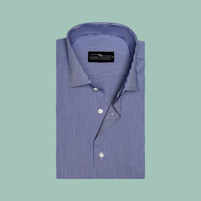 BROOKLYN BLUE MICRO CHECKS