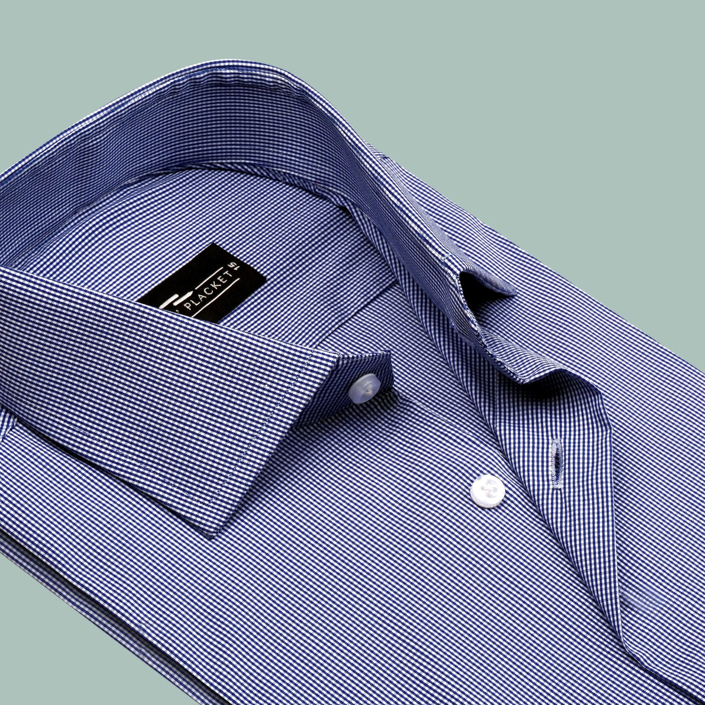 BROOKLYN BLUE MICRO CHECKS